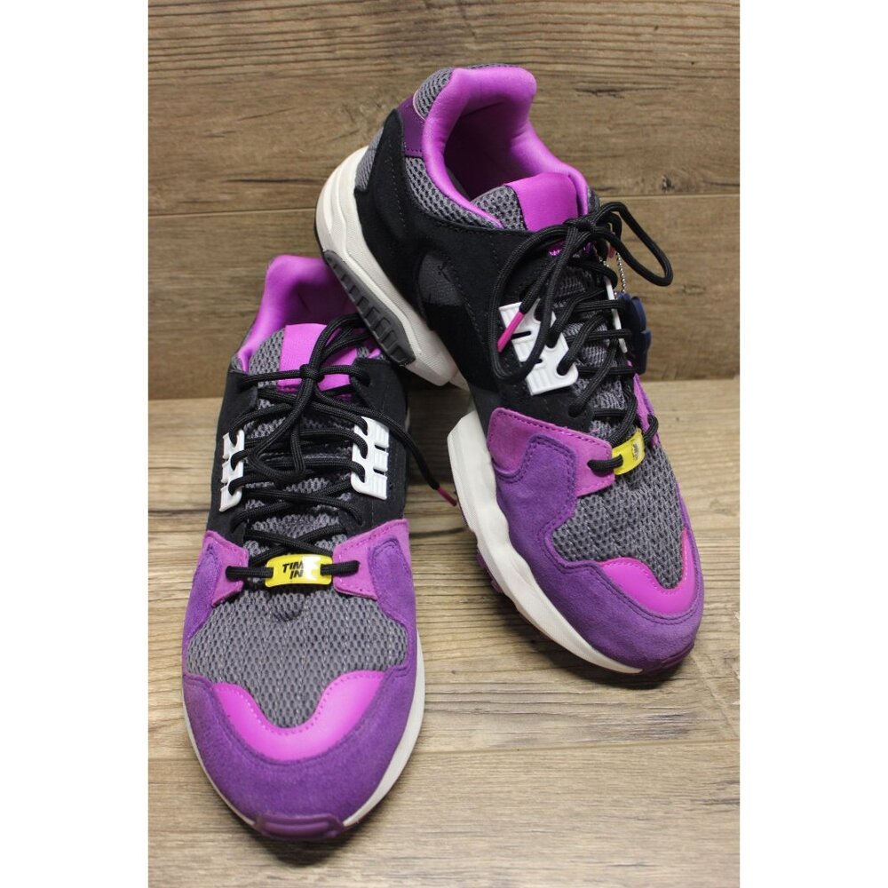 Adidas men's Ninja x ZX Torsion Time In Glory Purple athletic sneakers 10.5